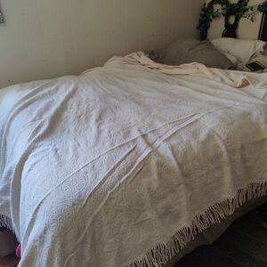 Vintage Organic Cotton Chenille Bedspread
